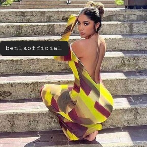 NWT VIRAL ZARA PRINTED MAXI DRESS TULLE BROWN GREEN MULTI - Picture 16 of 16